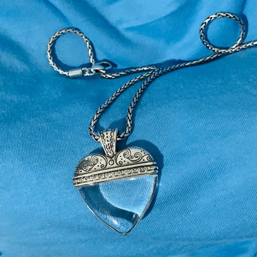Brighton Clear Heart Necklace